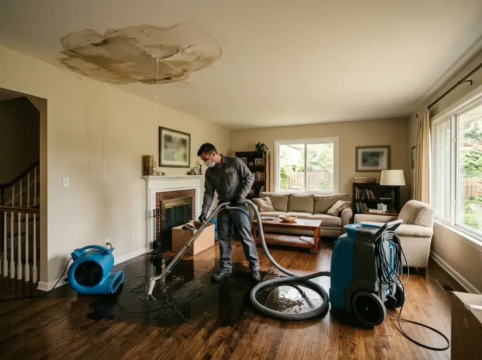 attic-pipe-burst-ceiling-drip-008 — frequently asked questions, Water Damage Restoration & Carpet Care in Oak Grove, OR